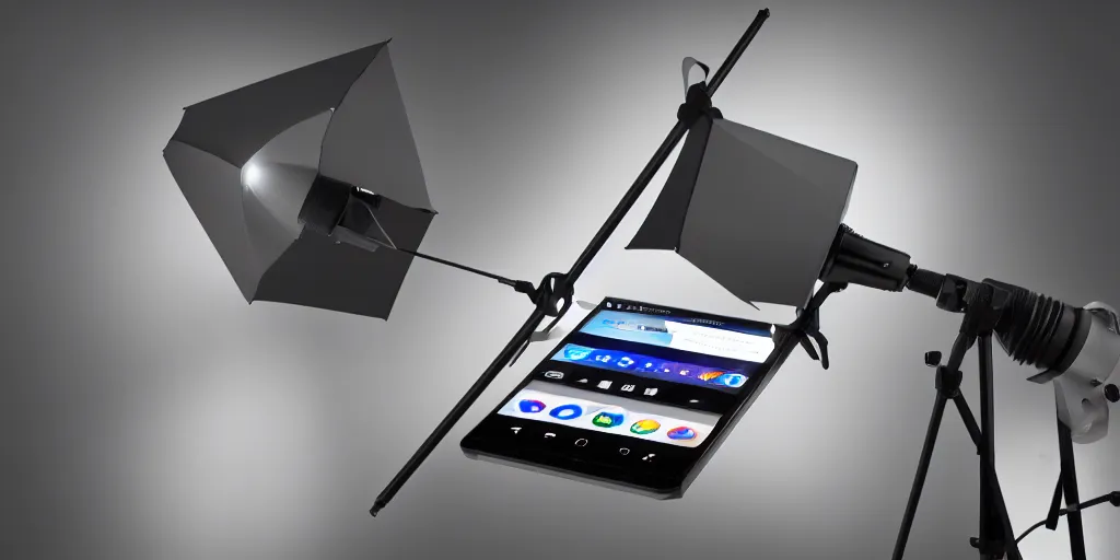 Image similar to android phones, product picture, modern, studio, studio light