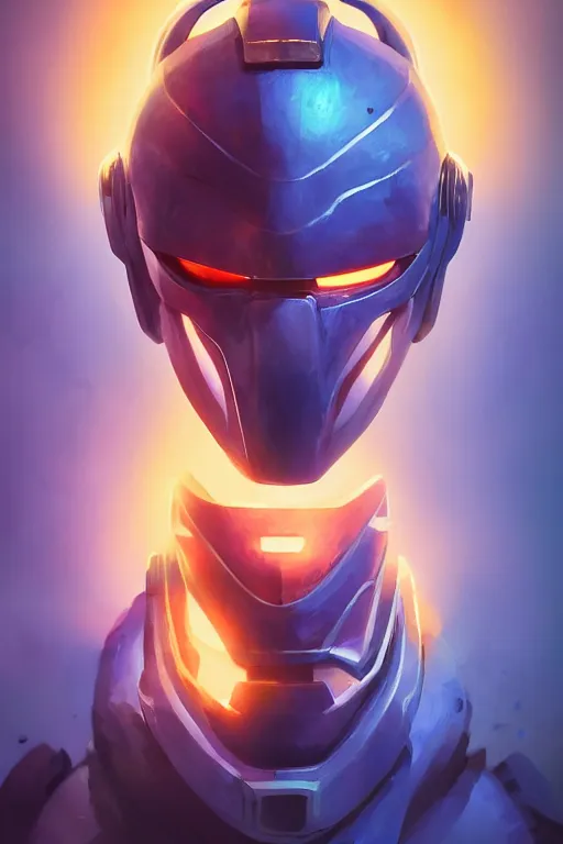 Image similar to epic mask helmet robot ninja portrait stylized as fornite style game design fanart by concept artist gervasio canda, behance hd by jesper ejsing, by rhads, makoto shinkai and lois van baarle, ilya kuvshinov, rossdraws global illumination radiating a glowing aura global illumination ray tracing hdr render in unreal engine 5