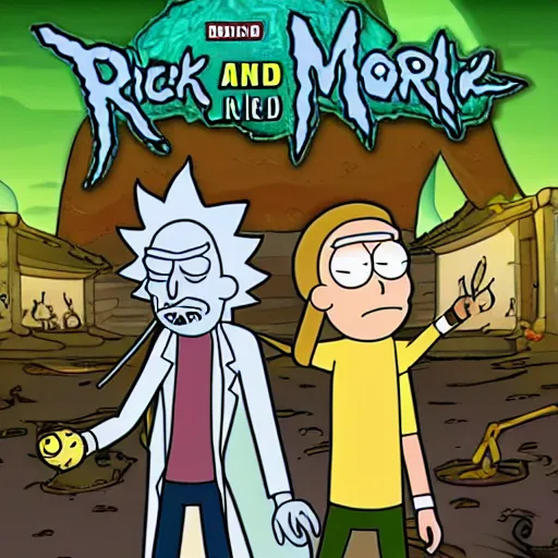 Prompt: rick and morty as d&d character, dungeon & dragons