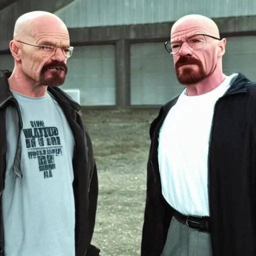 Prompt: walter white meets walter black
