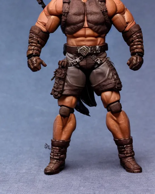 Prompt: dwayne johnson action figure. dnd, high fantasy. royo, artgem, wlop