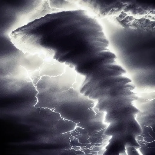 Image similar to amazing photo of a tornado, digital art, beautiful dramatic lighting