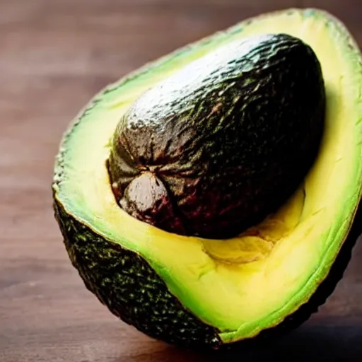 Image similar to an avocado inside an avocado