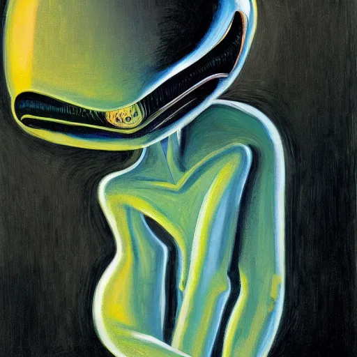 Image similar to alien by wayne thiebaud