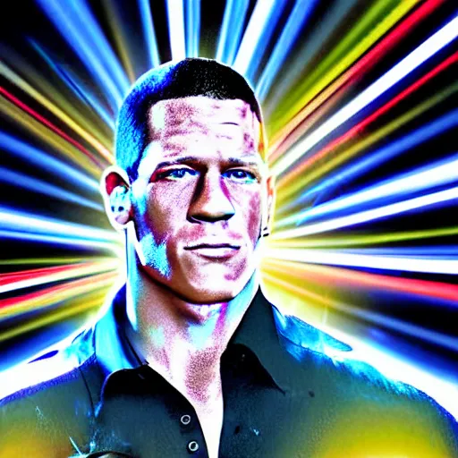 Prompt: concert, digital art, john cena