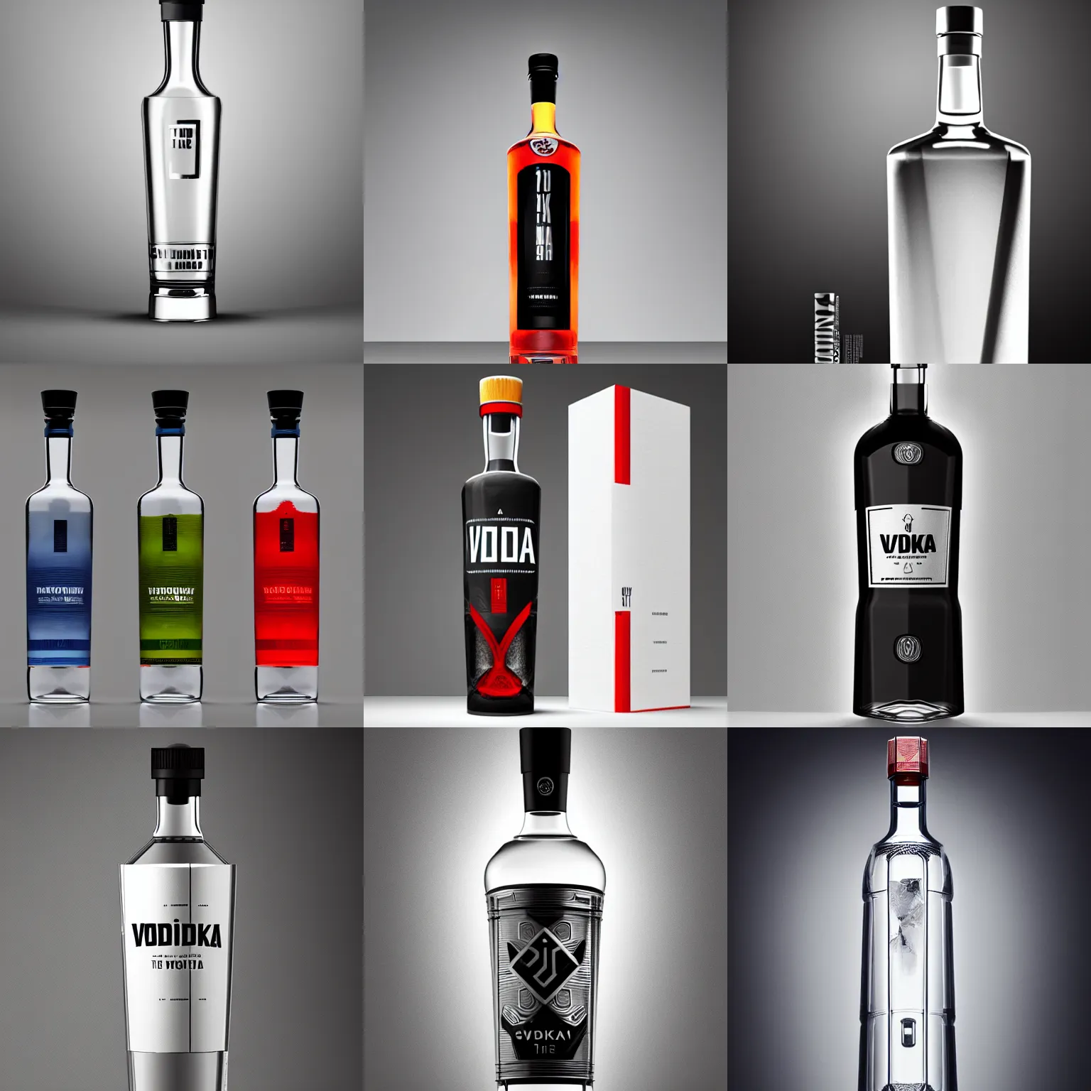 Cool bottle design overturning the image of vodka Various - GIGAZINE