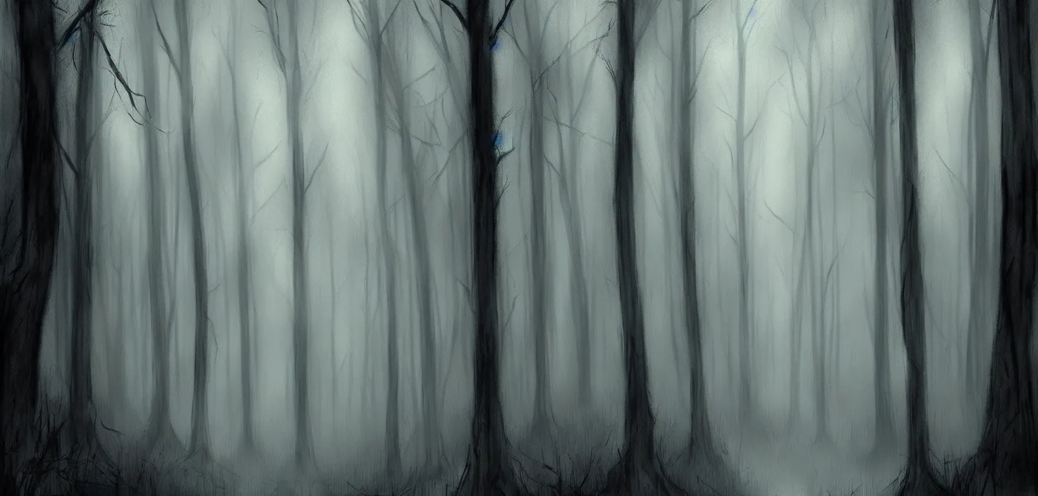 Prompt: dark forest by bowater charlie