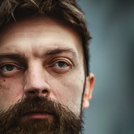 Image similar to closeup portrait of andrey karr, art photography, sigma 5 0 mm, f 1. 8, insane details, hyper realistic, 8 k, volumetric lighting, very detailed face, 4 k, award winning
