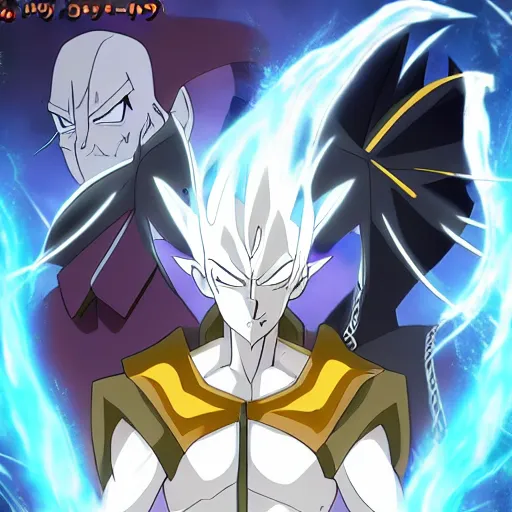 Image similar to Karthus from League of Legends in anime movie, dragonballz, jojo