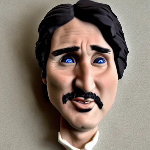 Prompt: justin trudeau made out of polymer clay detailed sculpture trending on artstation