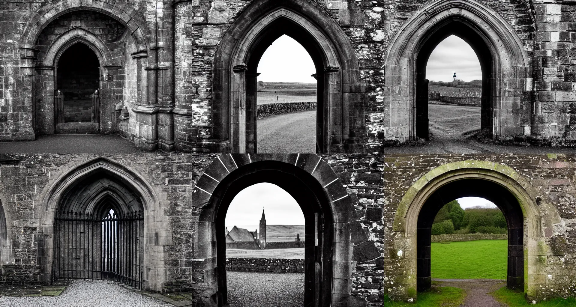 Prompt: Portal to the North of England during the Jacobite Rebellion. Award winning 50 mm