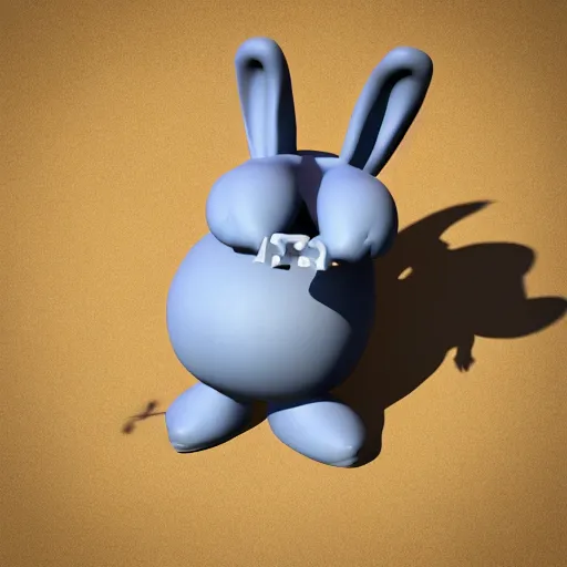 Prompt: 3D render of Big Chungus