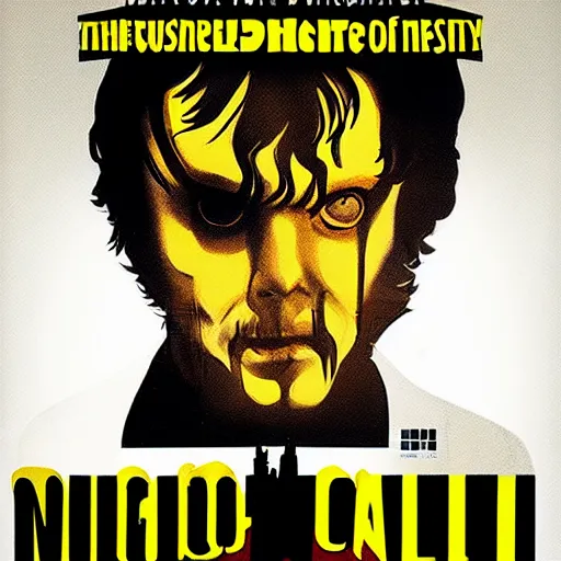 Image similar to Giallo movie poster for the end of humanity