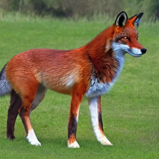 Image similar to Half-horse half-fox, species fusion, selective breeding