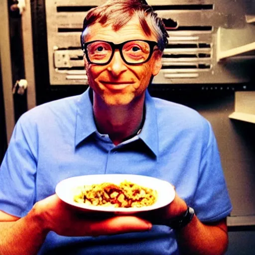 Image similar to Bill Gates eating burritos in outer space. Award winning photograph. Trending on reddit