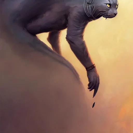 Image similar to half cat half shark, smooth, artstation, digital illustration by Ruan Jia and Mandy Jurgens and Artgerm and Wayne Barlowe and Greg Rutkowski and Zdislav Beksinski