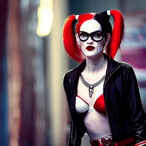 Image similar to Harley Quinn played by Winona Ryder