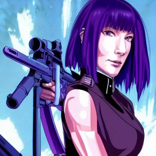 Image similar to cate blanchett as major kusanagi from ghost in the shell,anime,manga