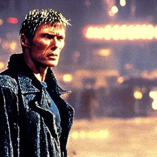 Image similar to clint eastwood in sci fi movie blade runner