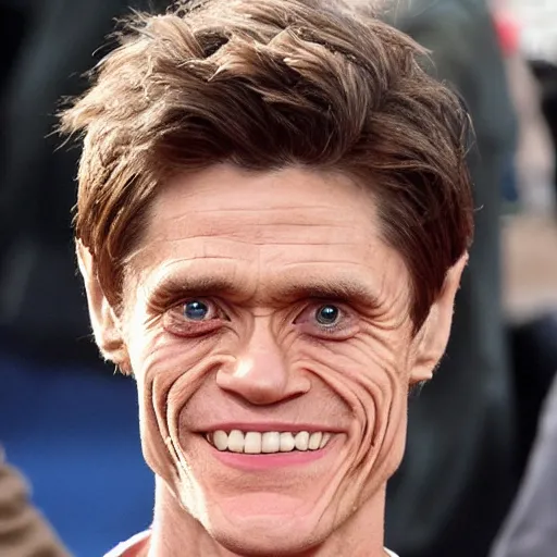 Image similar to the son of daniel radcliff and willem dafoe