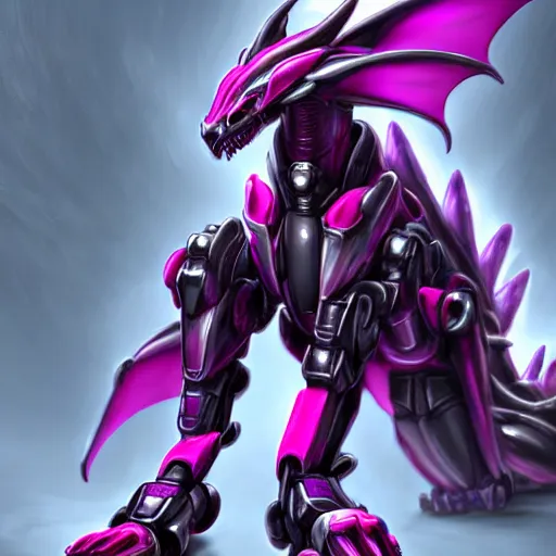 Image similar to very close up foot pov shot, detailed close foot shot, feet art, furry paw pov, paw pov, dragon paw, paws, hyperdetailed elegant beautiful stunning hot anthropomorphic mecha female dragon, sharp silver armor fuchsia skin, showing high quality hyperdetailed paws mecha dragon feet at camera, claws, warframe fanart, furaffinity, deviantart