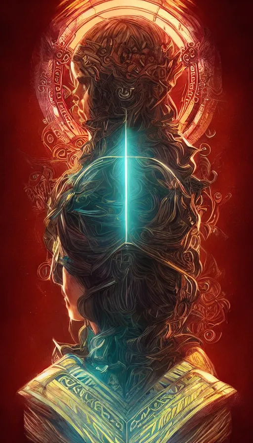 Prompt: game of thrones, neon, fibonacci, sweat drops, insane, intricate, highly detailed, digital painting, artstation, concept art, smooth, sharp focus, illustration, Unreal Engine 5, 8K, art by artgerm and greg rutkowski and alphonse mucha