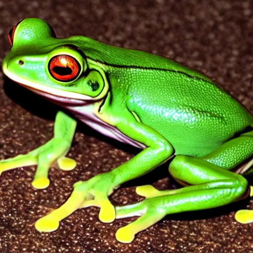 Image similar to will smith frog hybrid