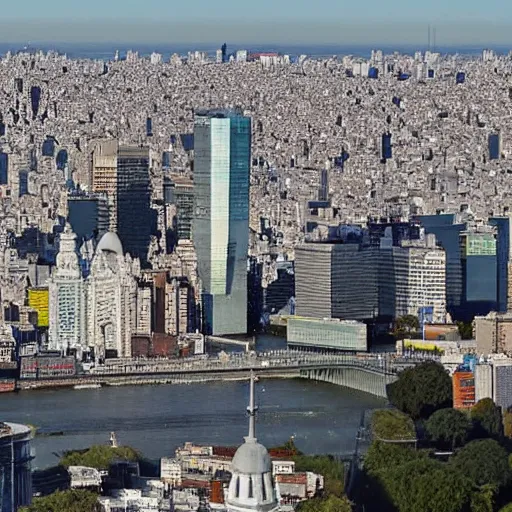 Prompt: skyline of buenos aires