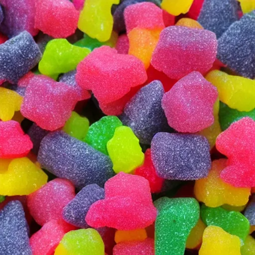 Image similar to sour daddy sugary candy, similar to sour patch kids