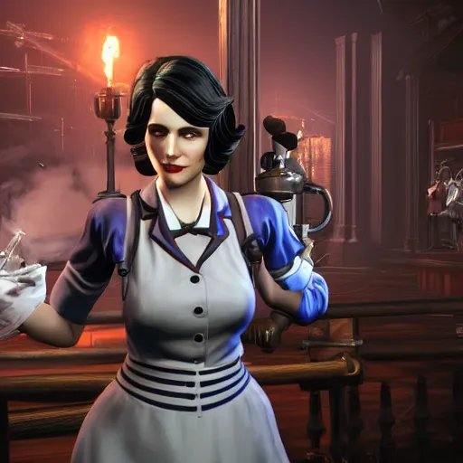 Image similar to Elizabeth, Screenshot from Bioshock Infinite