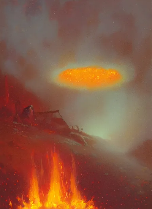 Image similar to camp fire by paul lehr,