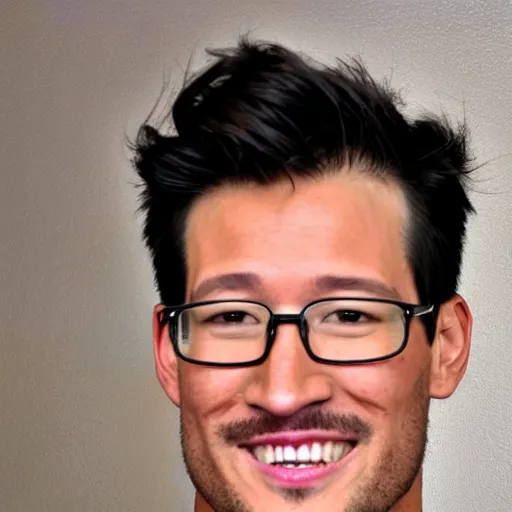 Prompt: a high quality photo of handsome markiplier, gigachad