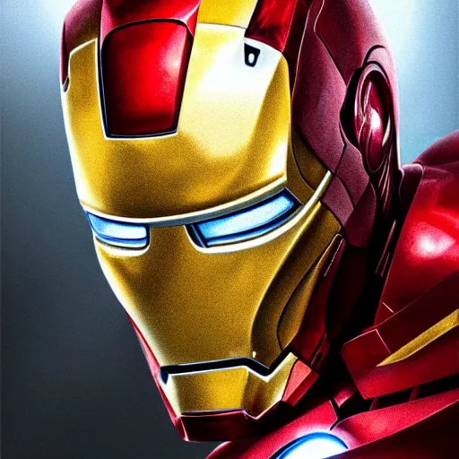 Image similar to photorealistic shockingly amazing portrait of Iron Man extremely detailed, made by wlop and maxwell boas