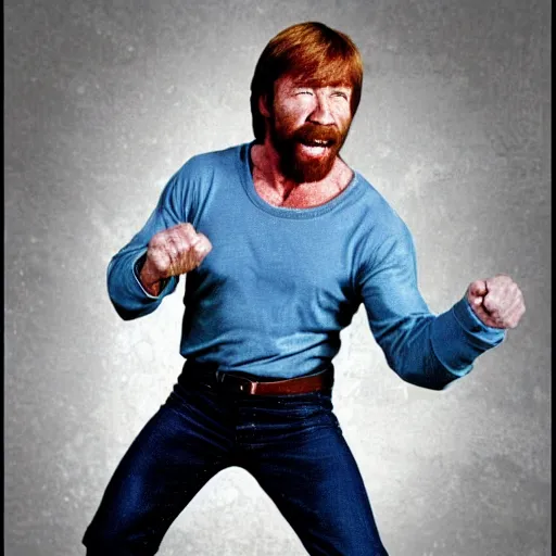 Image similar to chuck norris throwing a kamehameha