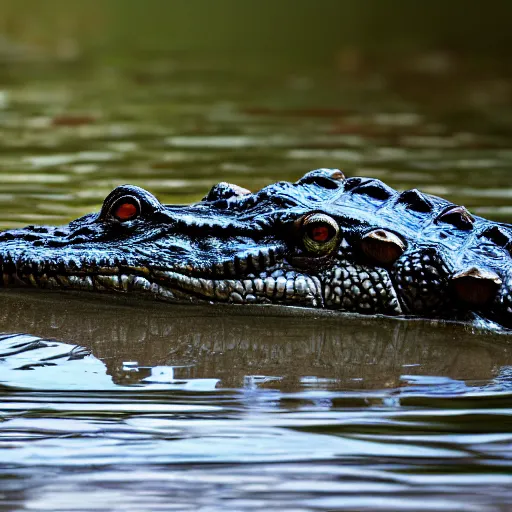 Prompt: photo of a crocodile as a human