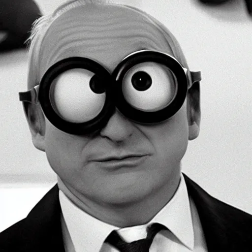 Prompt: bob odenkirk dressed as a minion in court