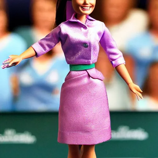 Prompt: michelle payne as a barbie doll