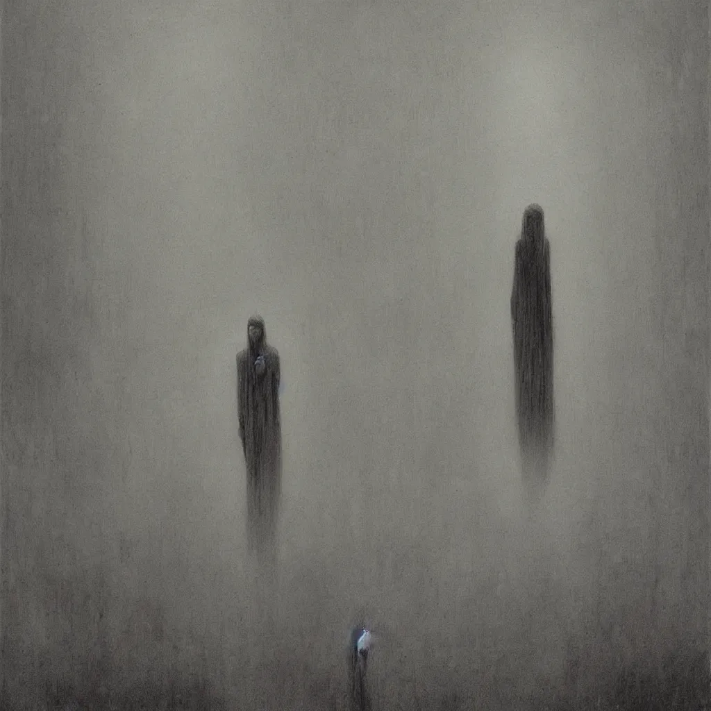 Image similar to necrotic paleness, style of zdislaw beksinski