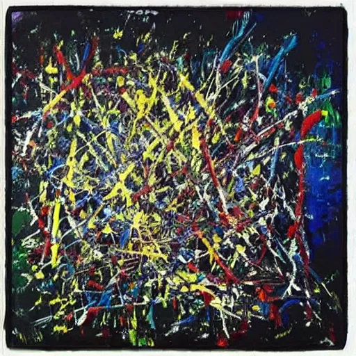 Prompt: “Painting by Jackson Pollock”