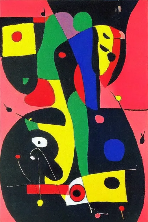 Prompt: “Painting made by Joan Miro”