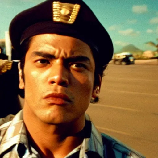 Prompt: a film still of Jotaro Kujo in city of god(2002)