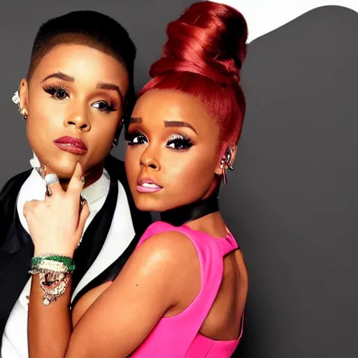 Prompt: Arianna Grande Jinelle Monae buddy cop movie directed by Michael Bay