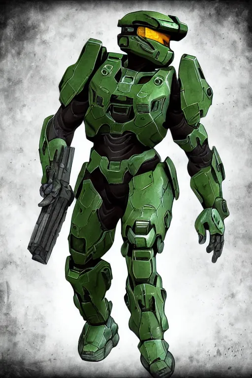 Image similar to a grunt from halo, highly detailed, digital art, sharp focus, trending on art station, anime art style