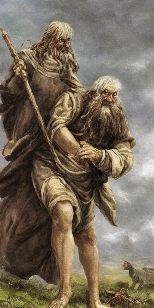 Image similar to legendary irish giant old myth