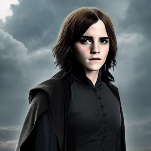 Image similar to Emma Watson as Severus Snape