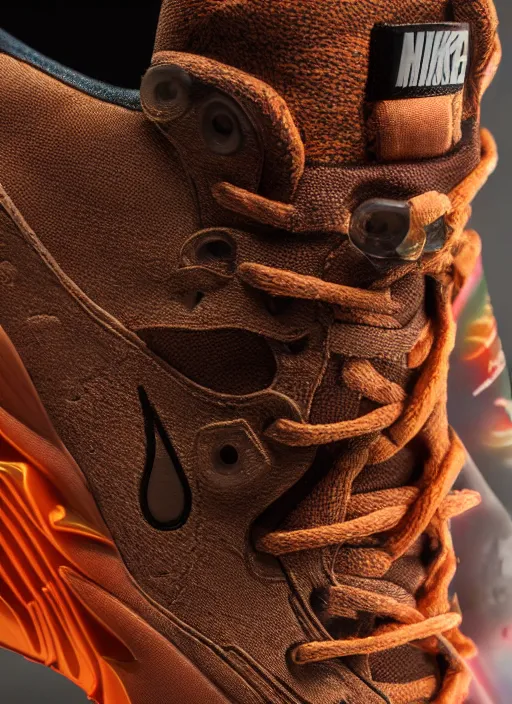 Prompt: hyperrealistic and heavy detailed product photo nike shoe of travis scott, leica sl 2 5 0 mm, vivid color, high quality, high textured, real life