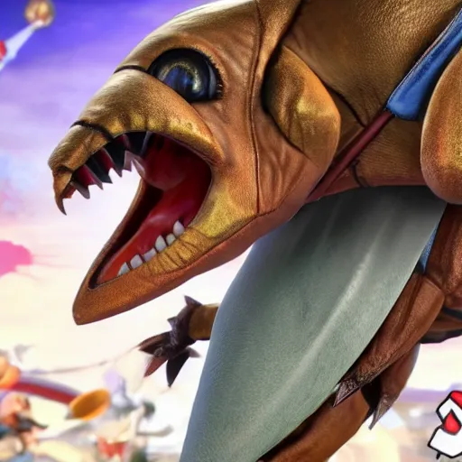 Image similar to A roach in Super Smash Brothers Ultimate, 4k HDR