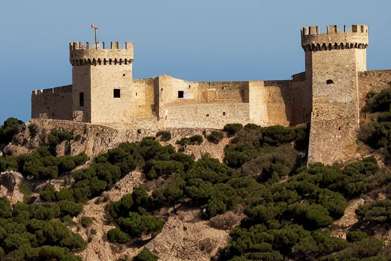 Image similar to 35mm photo of Salobrena castle on the coast of Spain