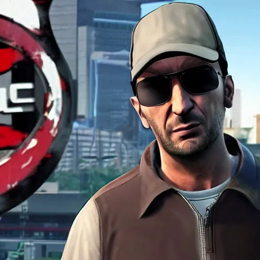 niko bellic as a character in GTA vice city, game, Stable Diffusion