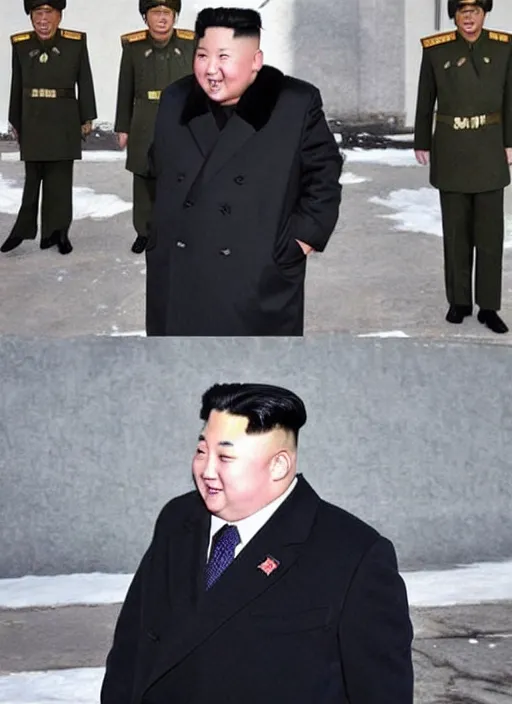 Image similar to “Kim Jong-Un with long hair.”